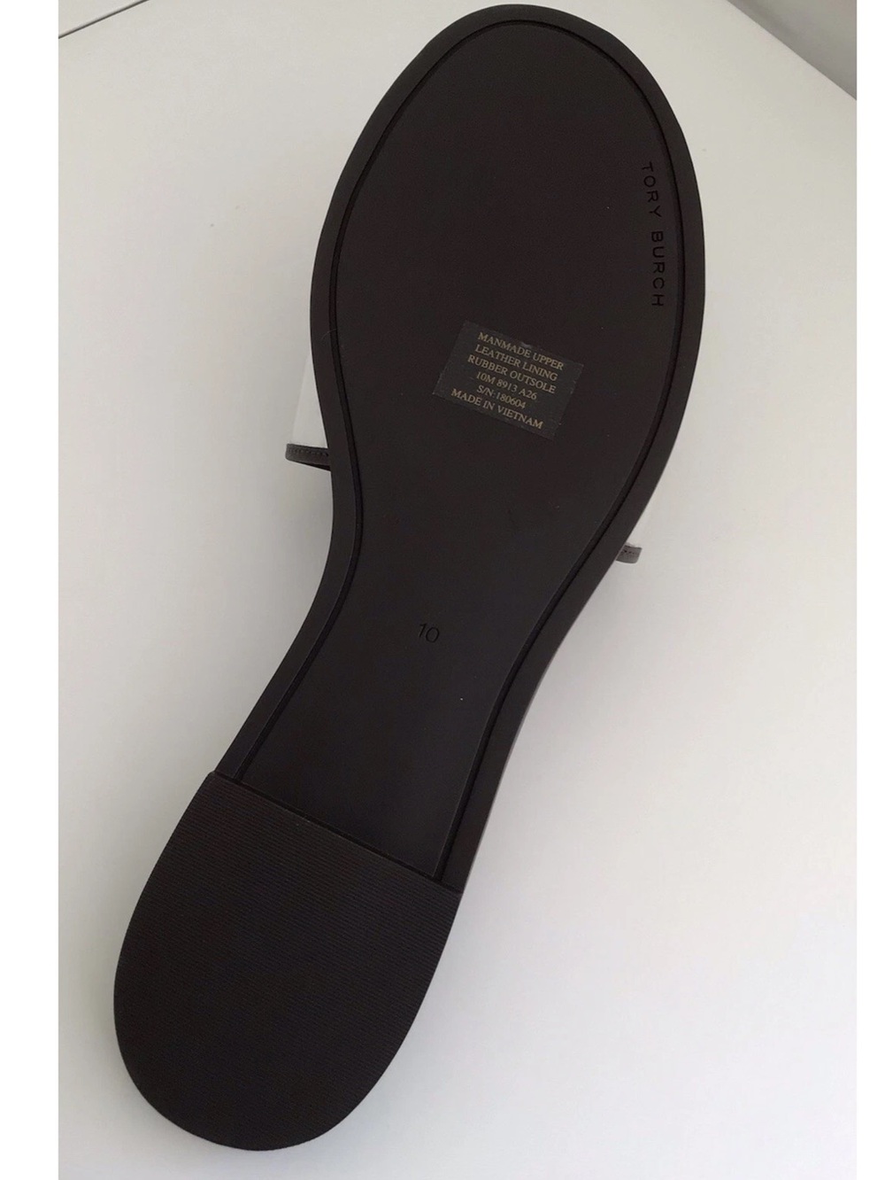 Tory Burch Everly Slide Sandals Translucent TPU Leather-Color Clear/Tortoise-NEW - Picture 9 of 13